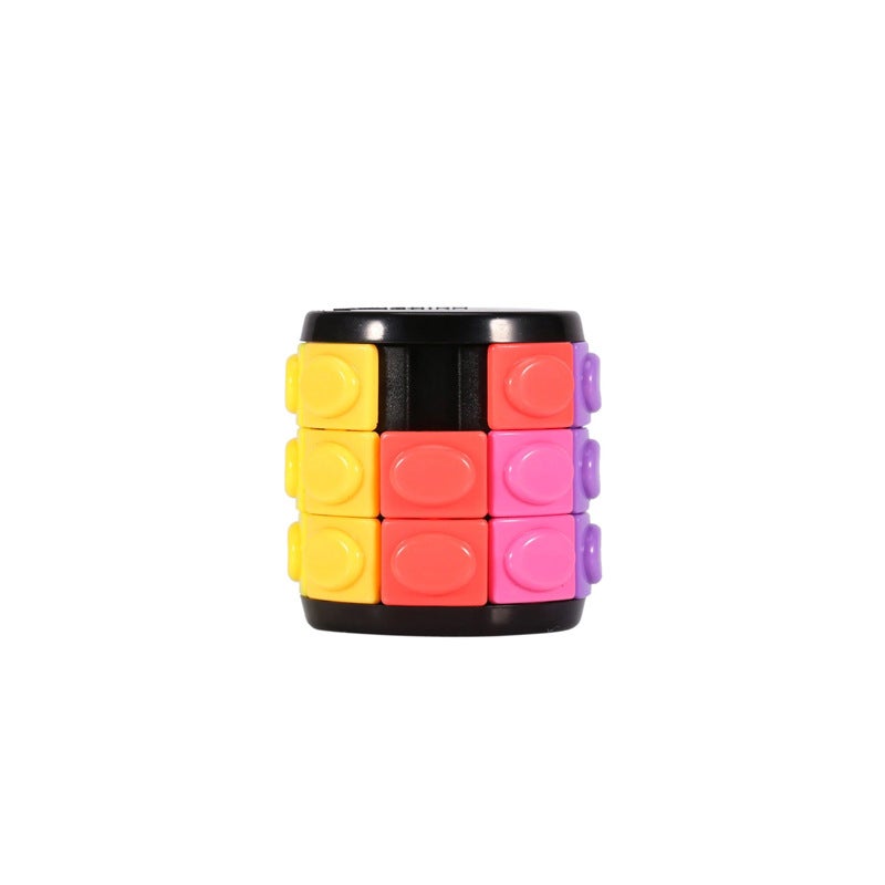 Corn Cube Cylindrical Magic Tower Rotating Cube Educational Creative Intelligence Decompression Toy Friend Children Gift - Image 1